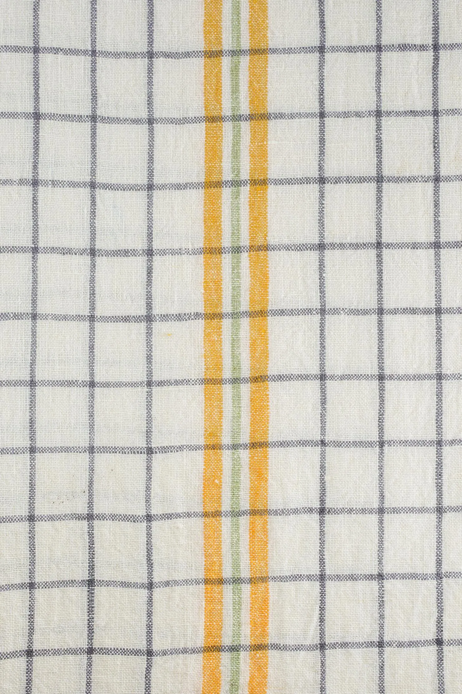 Linen Harmony Hand Quilted Quilt-Yellow