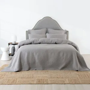 Linen House Coverlet Quilt Set Grey Lilou