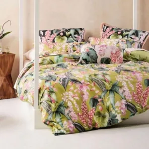Linen House  Duvet Cover Set Moss Jonie