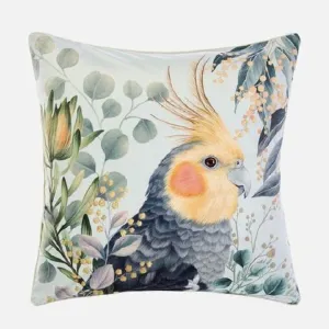 Linen house Eucalyptus Cockatiel Cushion 48X48CM