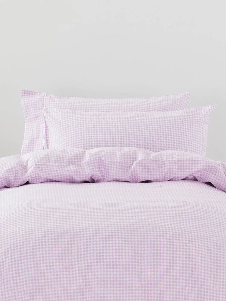 Linen House Jagger Lilac Duvet Cover Set