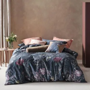 Linen House Navy Acacia Garden Duvet Cover Set