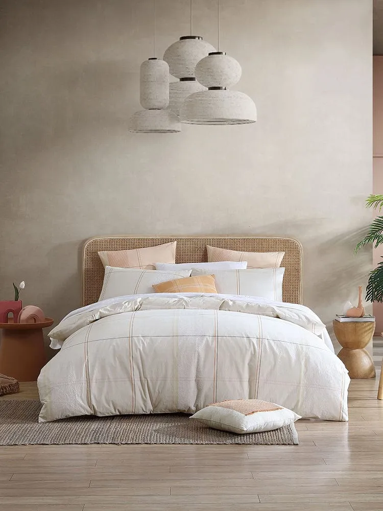 Linen House Vanilla Cobain Duvet Cover Set