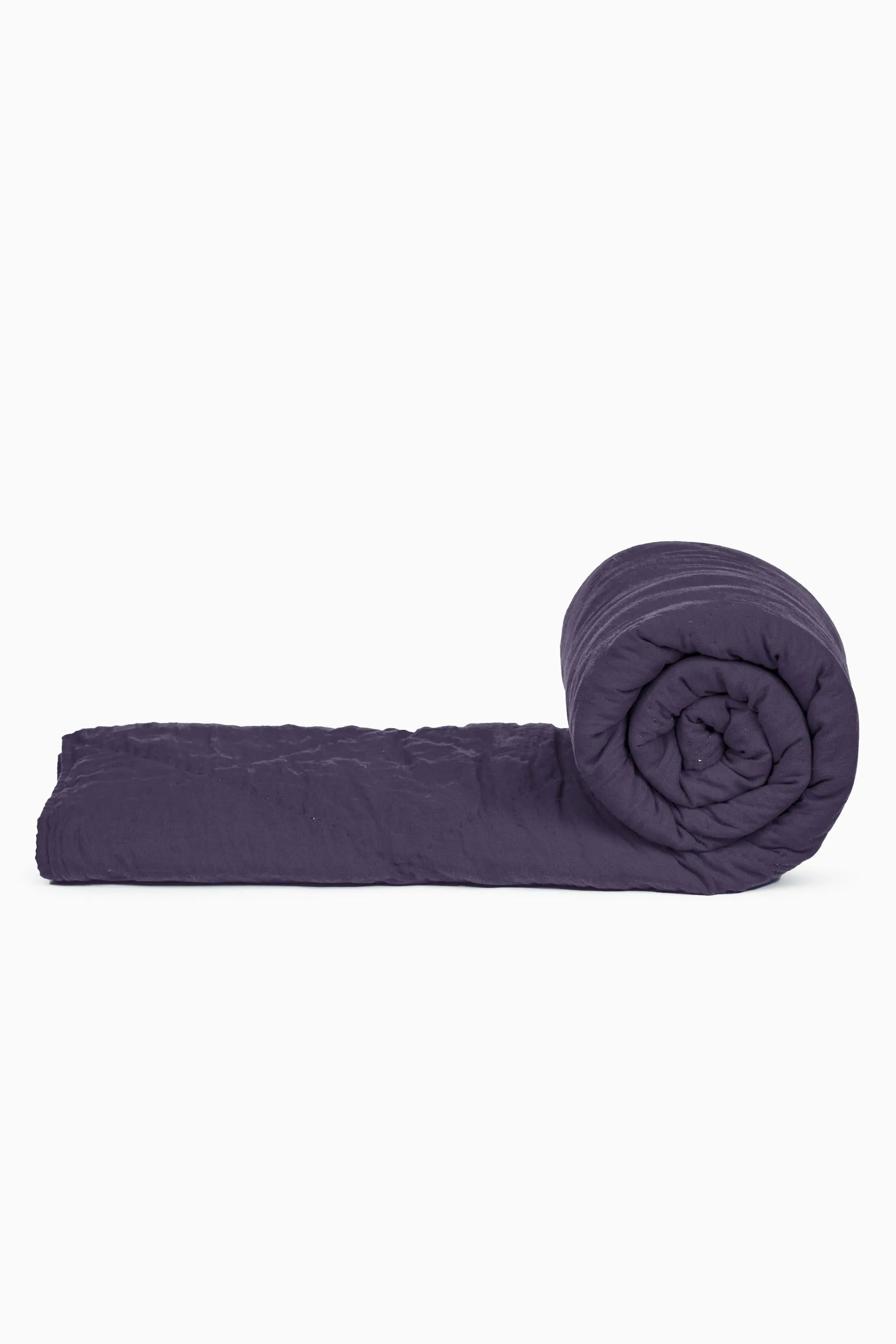 Linen Monotone Hand Quilted Quilt-Dusty Gold
