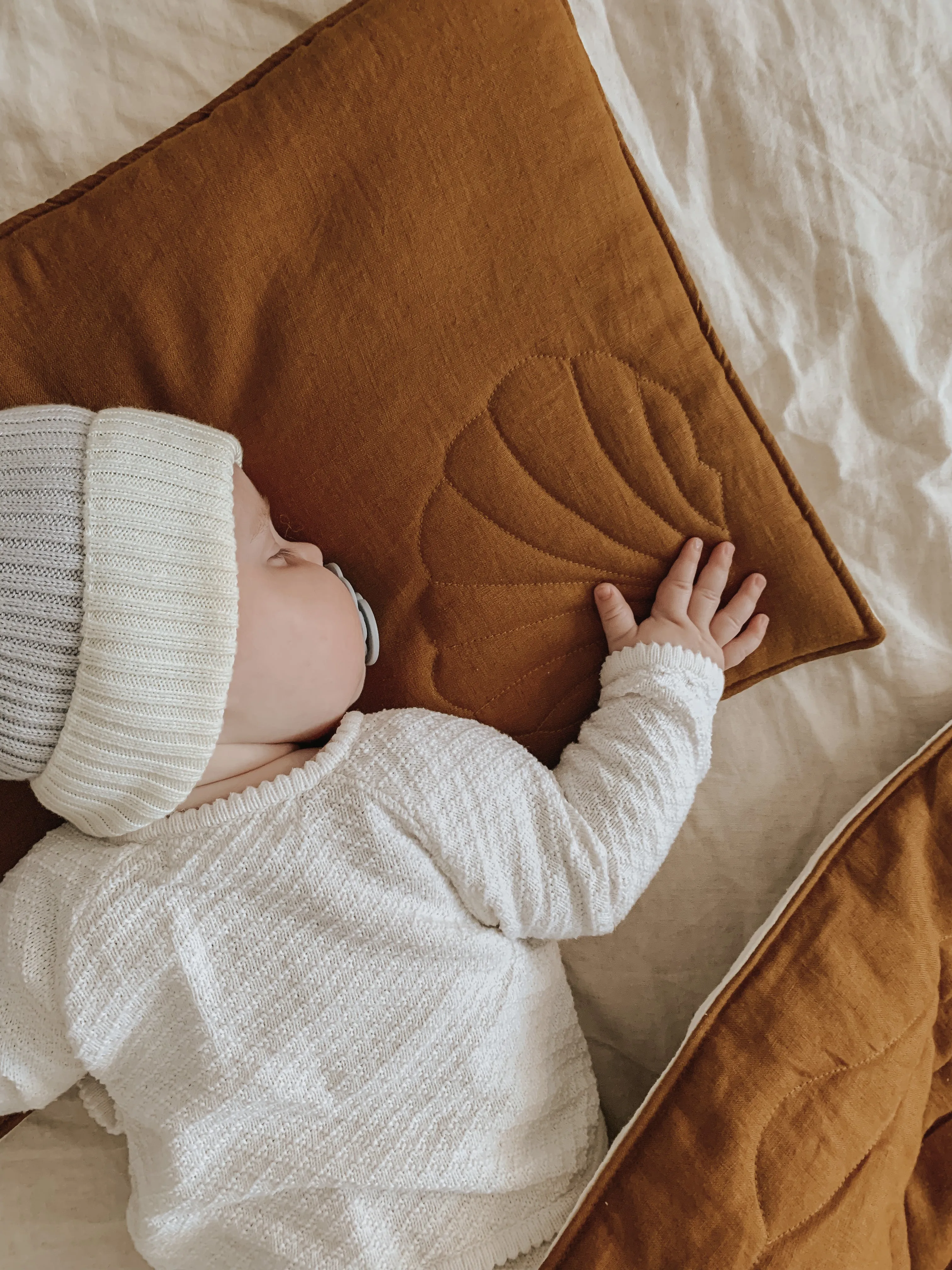Linen "Caramel" Shell Child Cover Set (Large)