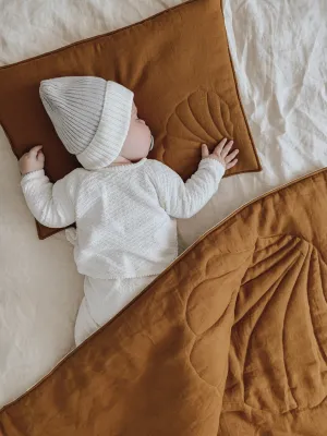 Linen "Caramel" Shell Child Cover Set (Large)