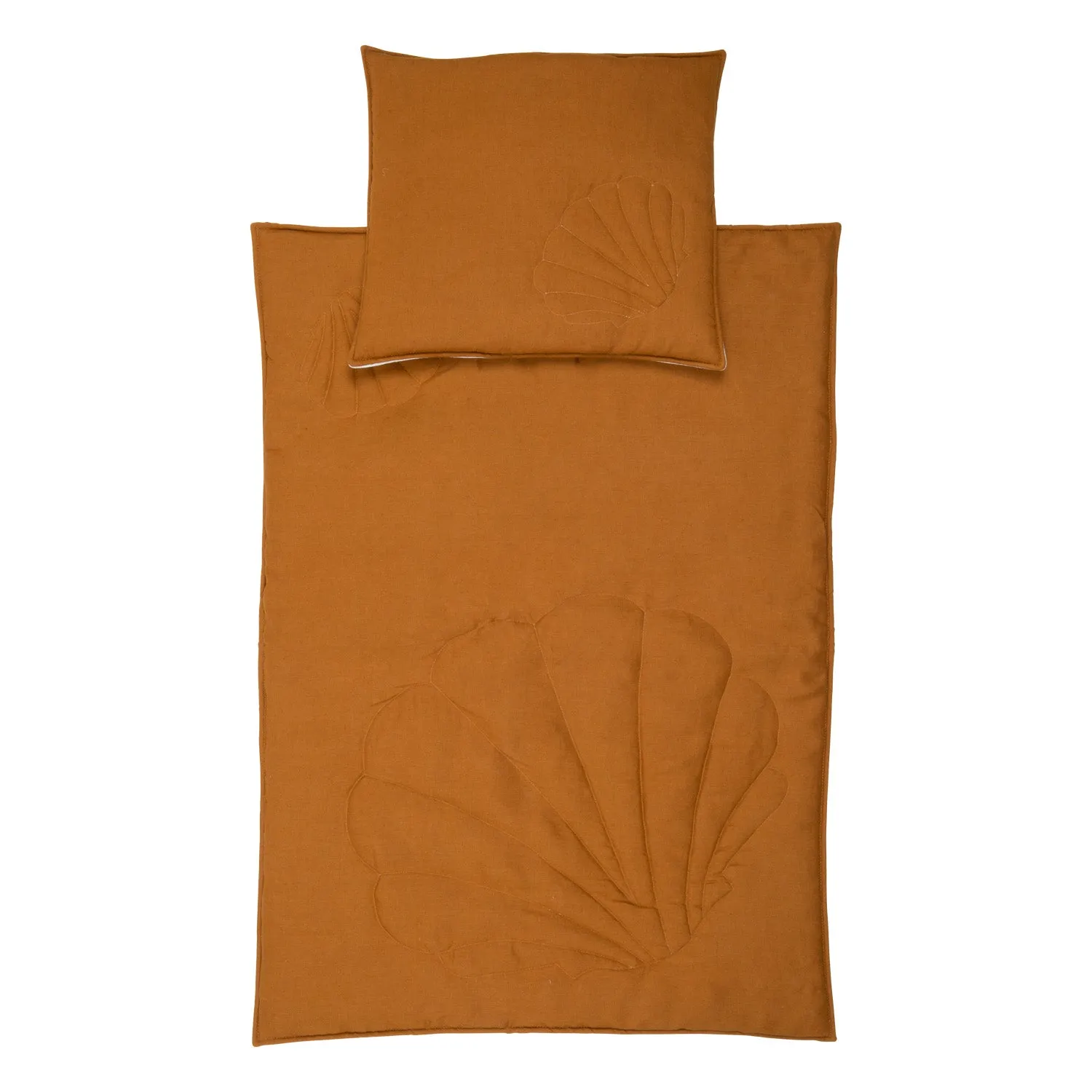 Linen "Caramel" Shell Child Cover Set