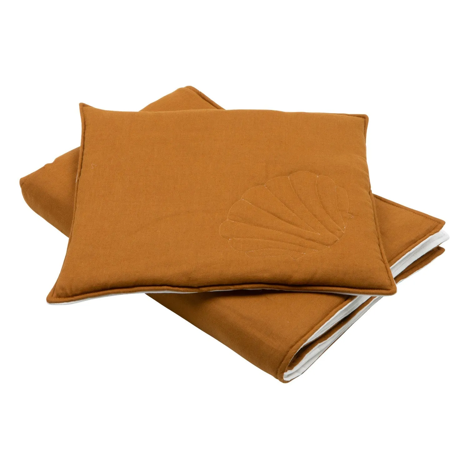 Linen "Caramel" Shell Child Cover Set