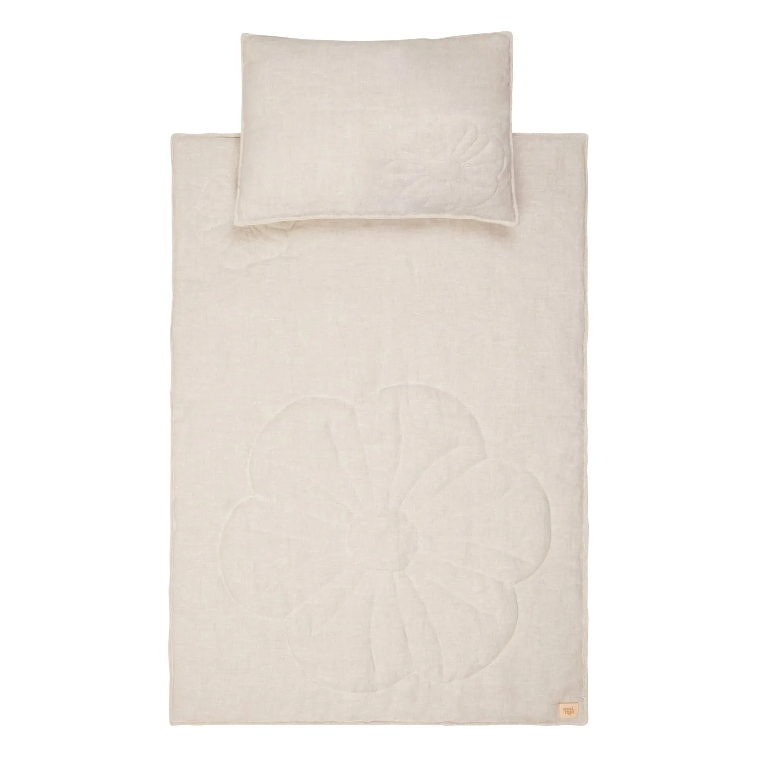 Linen "Sand" Flower Child Cover Set
