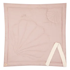 Linen Shell Baby Horn Padded Linen Blanket - Powder Pink