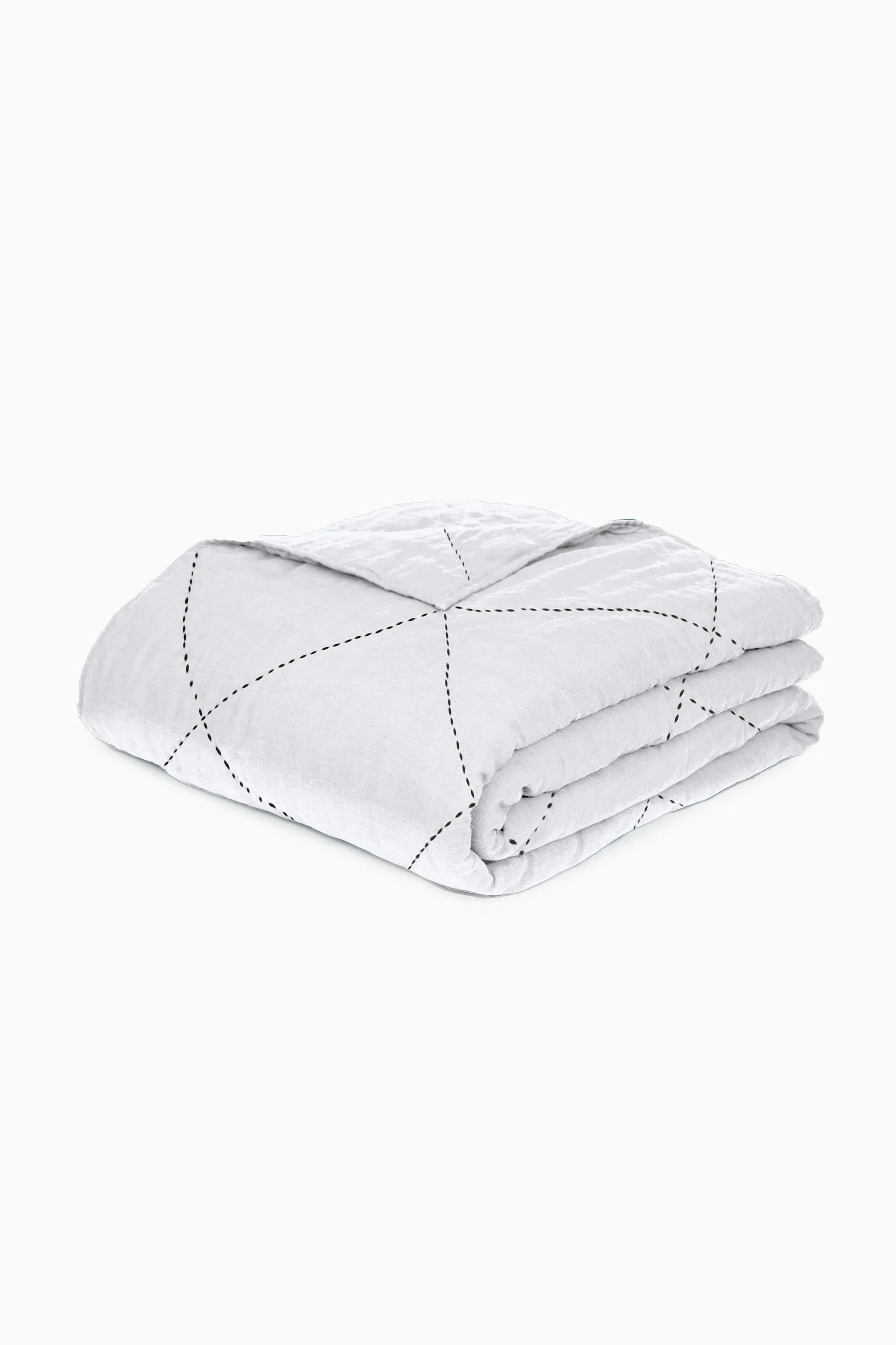 Linen Vibrant Hand Quilted Quilt-Dusty Gold