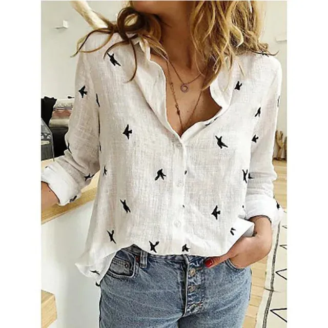 Linen Vogue™ | Women Cotton Button-Up Shirt | Solid Color, Breathable Fabric, Casual & Stylish Design