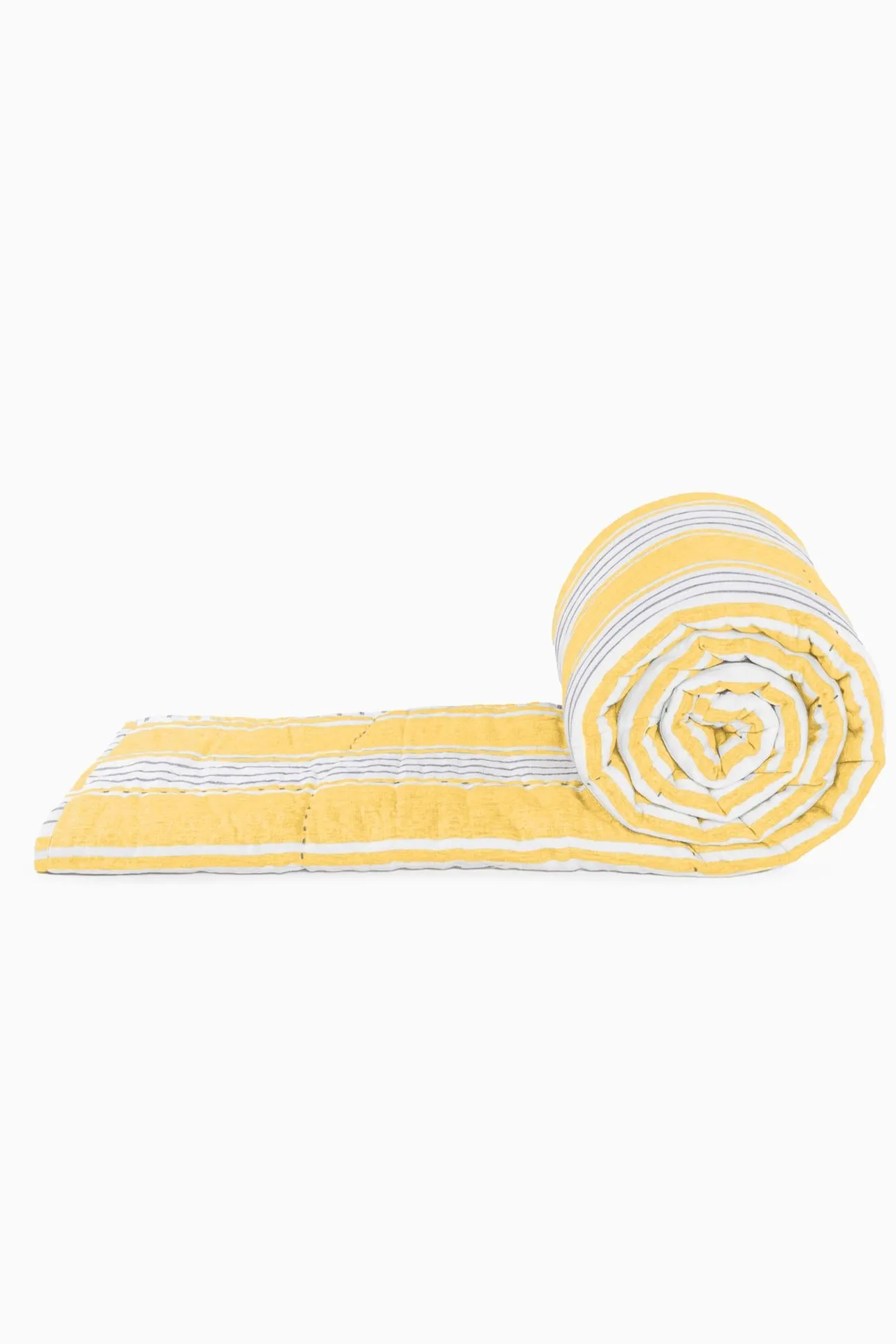 Linen Zen Hand Quilted Quilt-Peach Zen