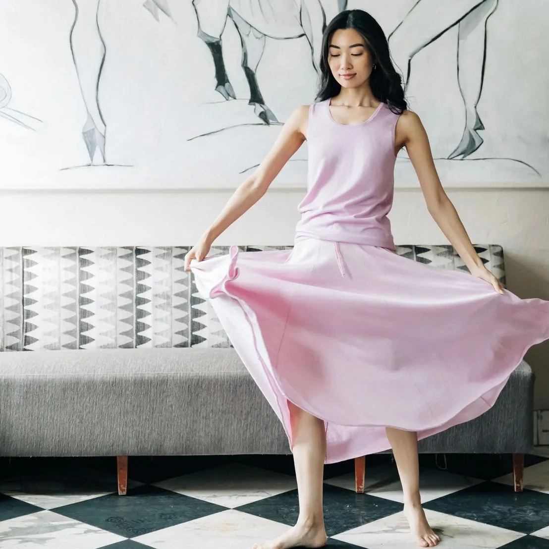 Lingua Franca Silk Cashmere Tank