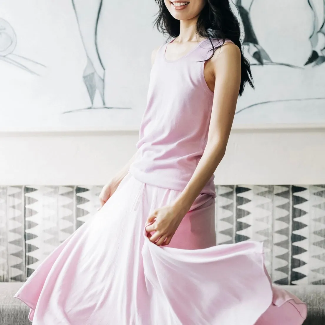 Lingua Franca Silk Cashmere Tank