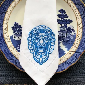 Lion Door Monogram Napkin