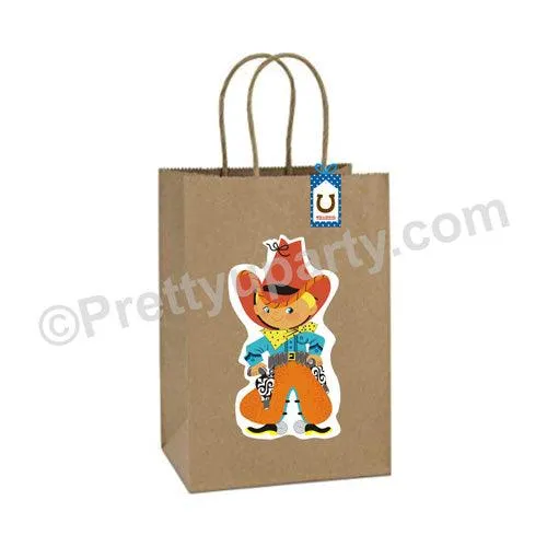 Little Cowboy Theme Gift Bags - Pack of 10