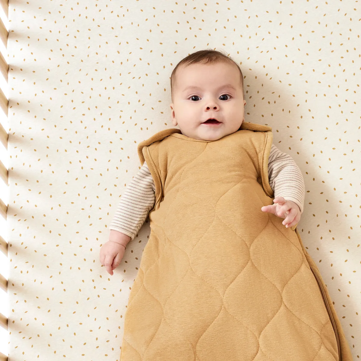 Little Green Sheep Organic Baby Sleeping Bag | 2.5 Tog | 0-6 Months - Honey