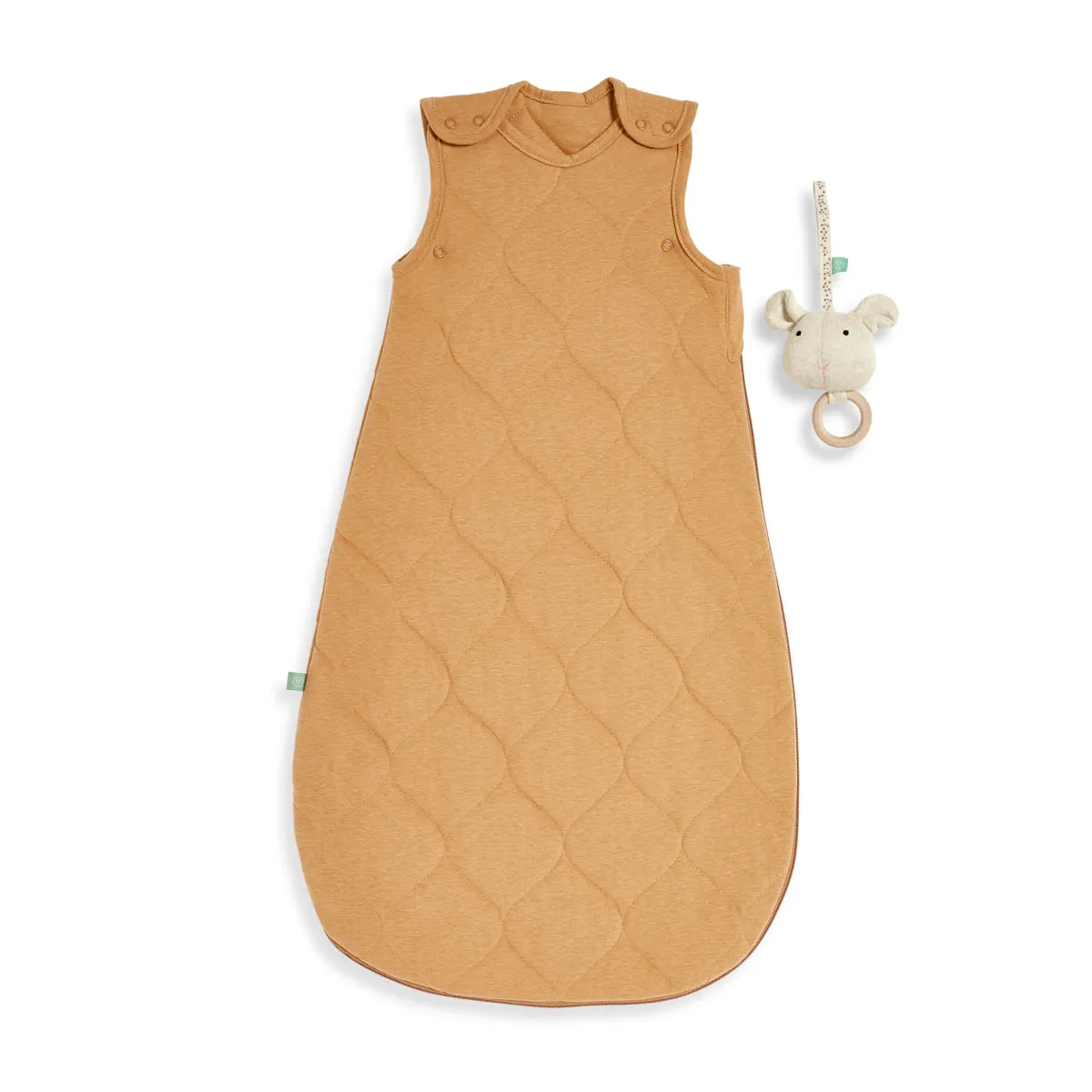 Little Green Sheep Organic Baby Sleeping Bag | 2.5 Tog | 0-6 Months - Honey