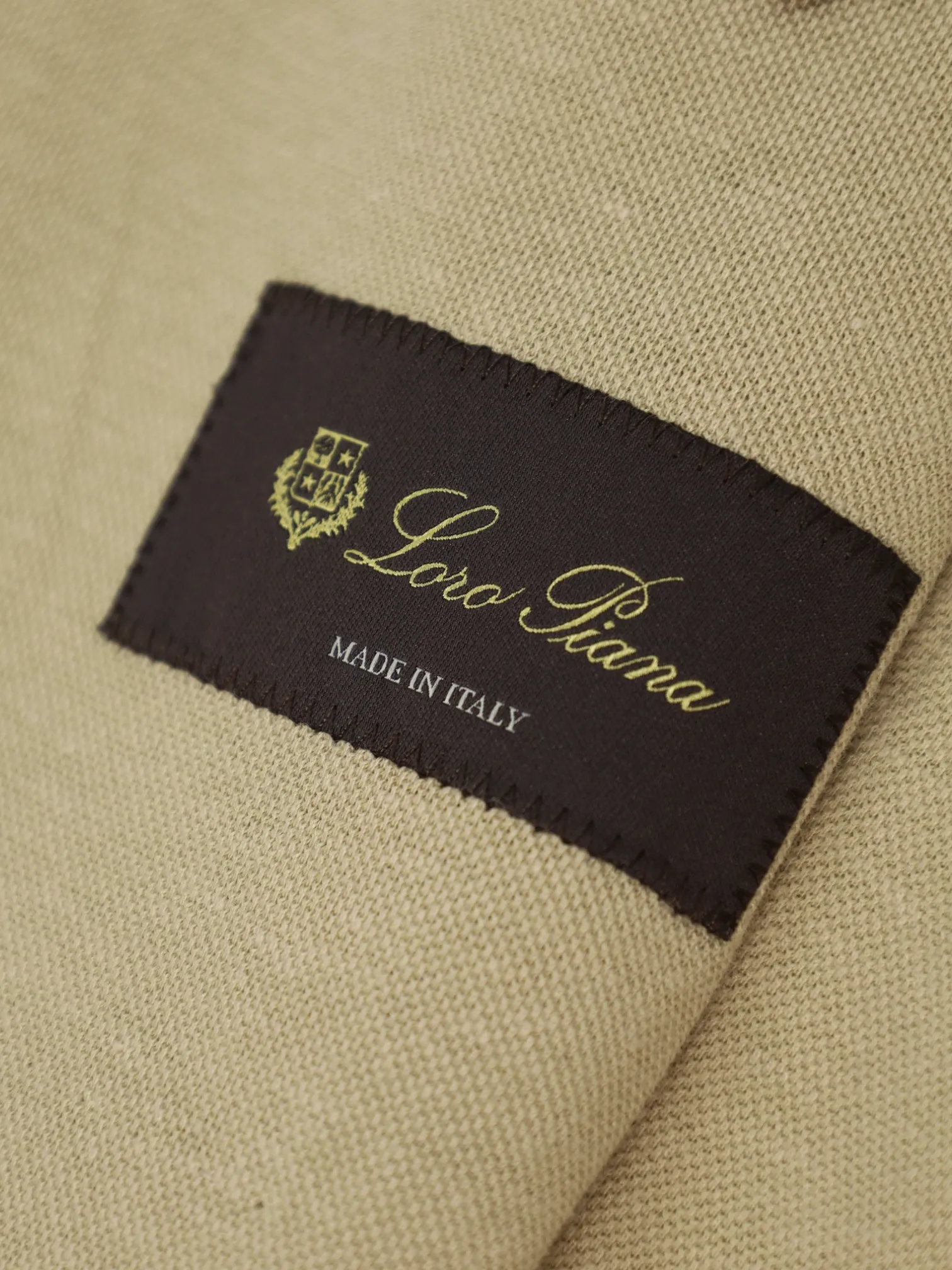 Loro Piana Sand Cotton, Silk & Linen Unconstructed Knitted Jacket