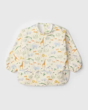 Loulou Lollipop Long Sleeve Bib - Jungle Friends