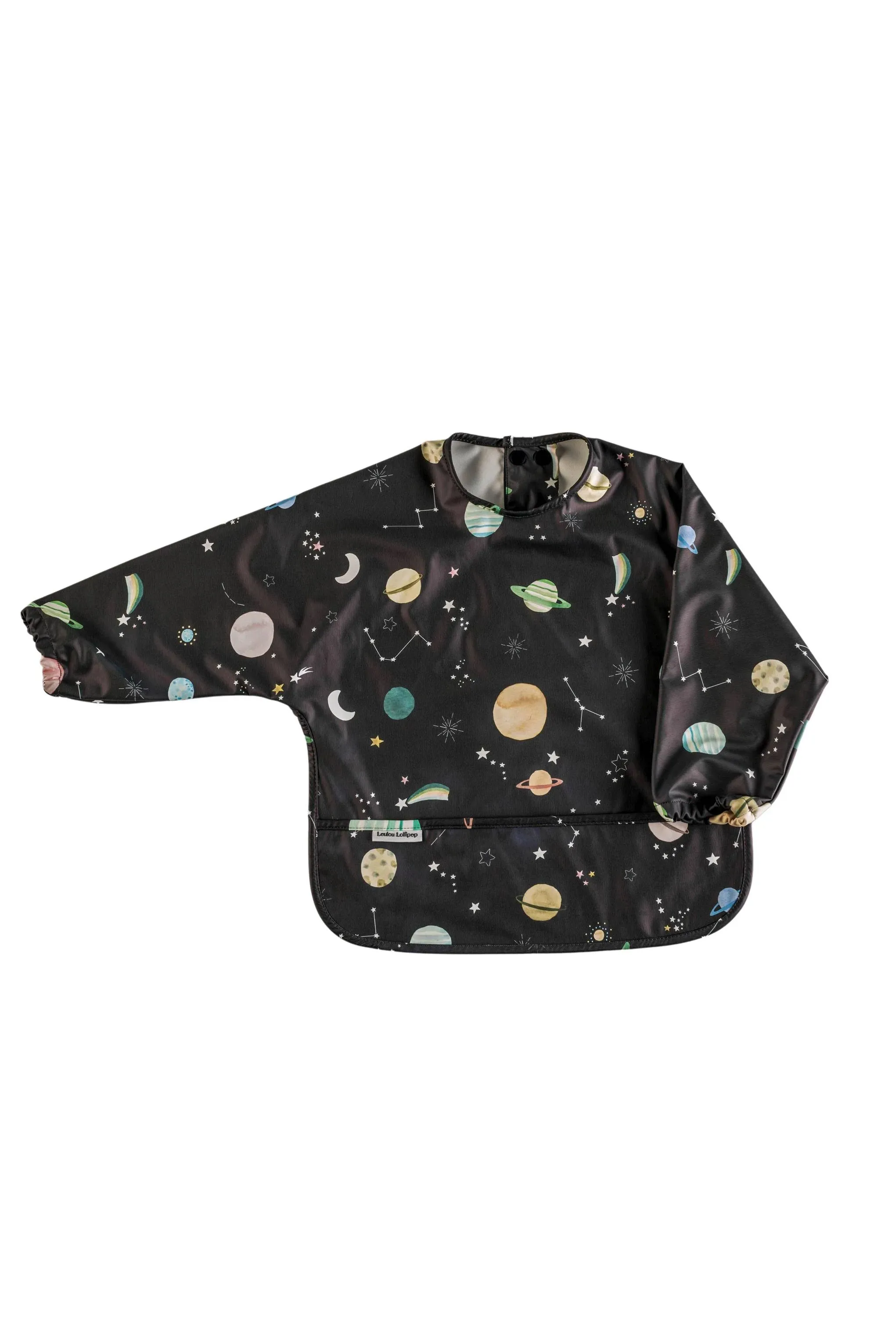 Loulou Lollipop - Long Sleeve Waterproof Bib - Planets