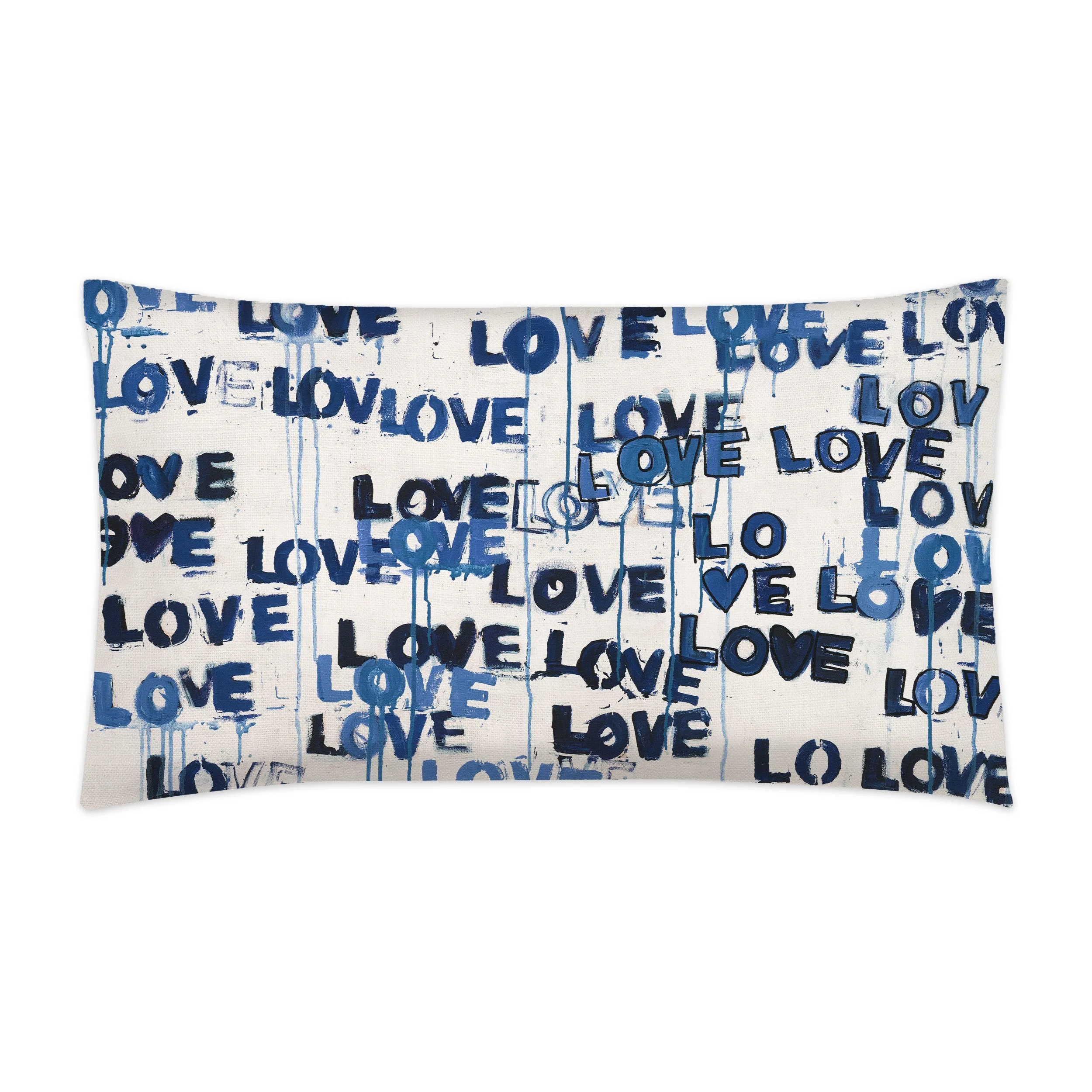 Love Letters Blues Pillow