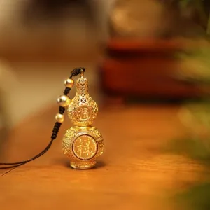Lucky Gourd Metal Phone Charm Elegant and Stylish Accessory