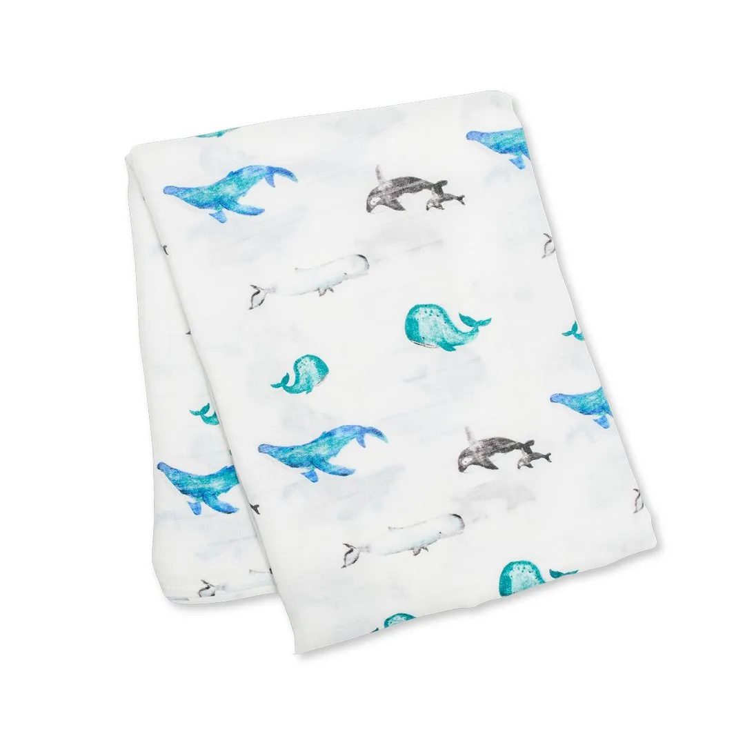 Lulujo Bamboo Muslin Swaddle Blanket