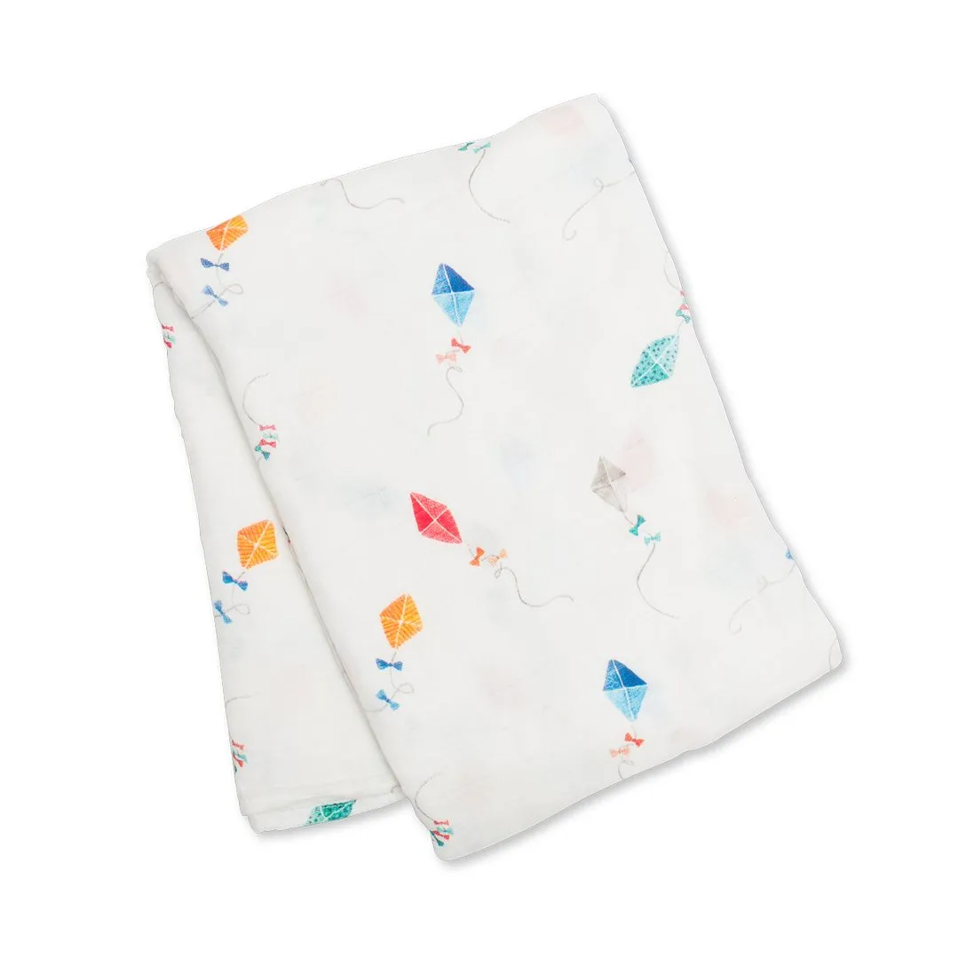 Lulujo Bamboo Muslin Swaddle Blanket
