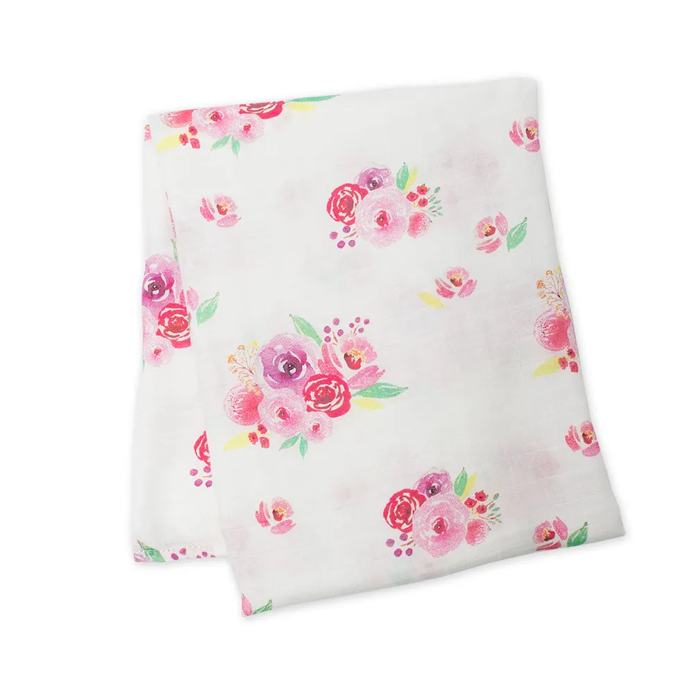 Lulujo Muslin Swaddle - Posies