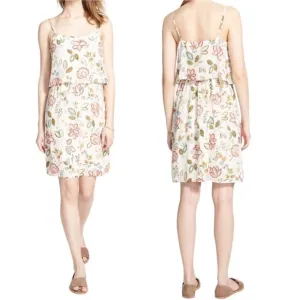 MADEWELL Silk Mini Dress Women 4 Cami Overlay Cottagecore Fairy Resort Country