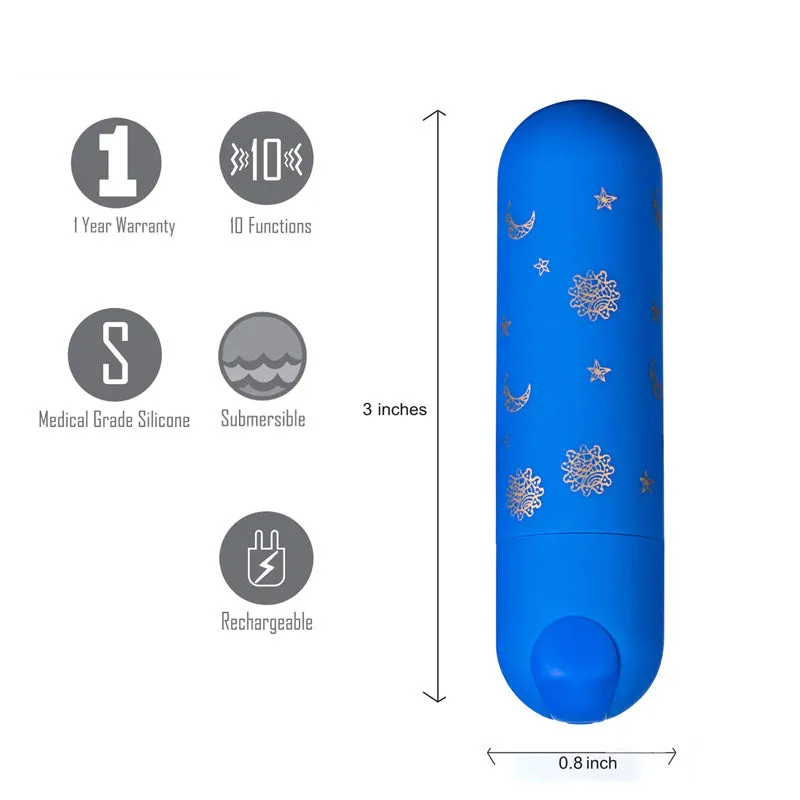 Maia Luna Super Charged Mini Bullet - Blue