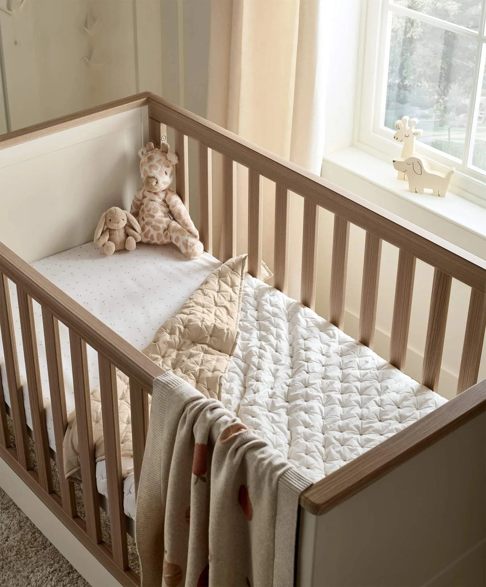 Mamas & Papas Welcome to the World Cotbed Quilt - Seedling