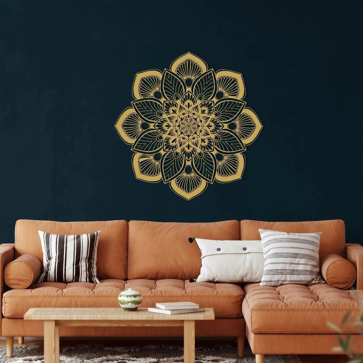 Mandala Flower Metal Wall Art