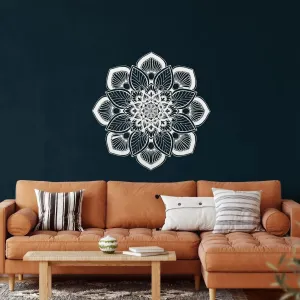 Mandala Flower Metal Wall Art
