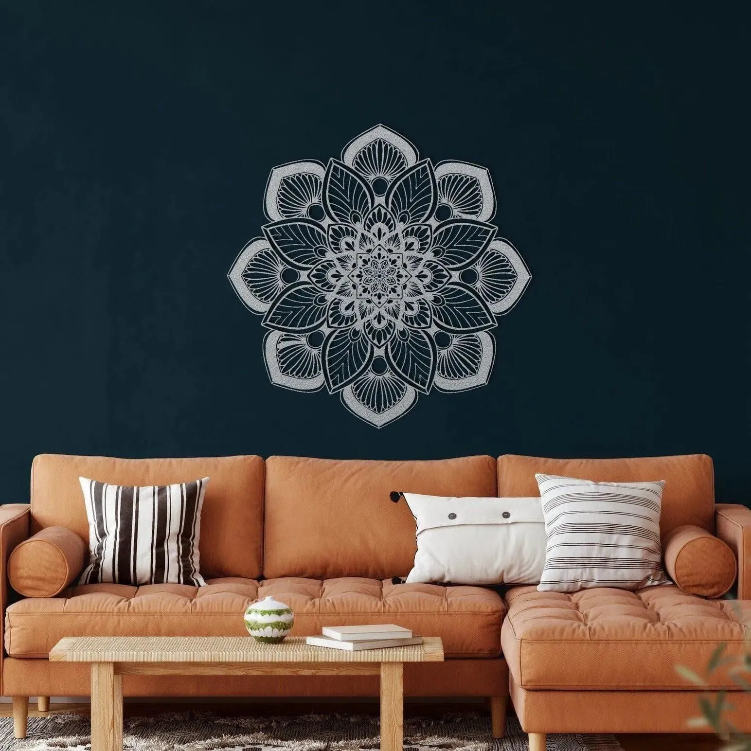 Mandala Flower Metal Wall Art