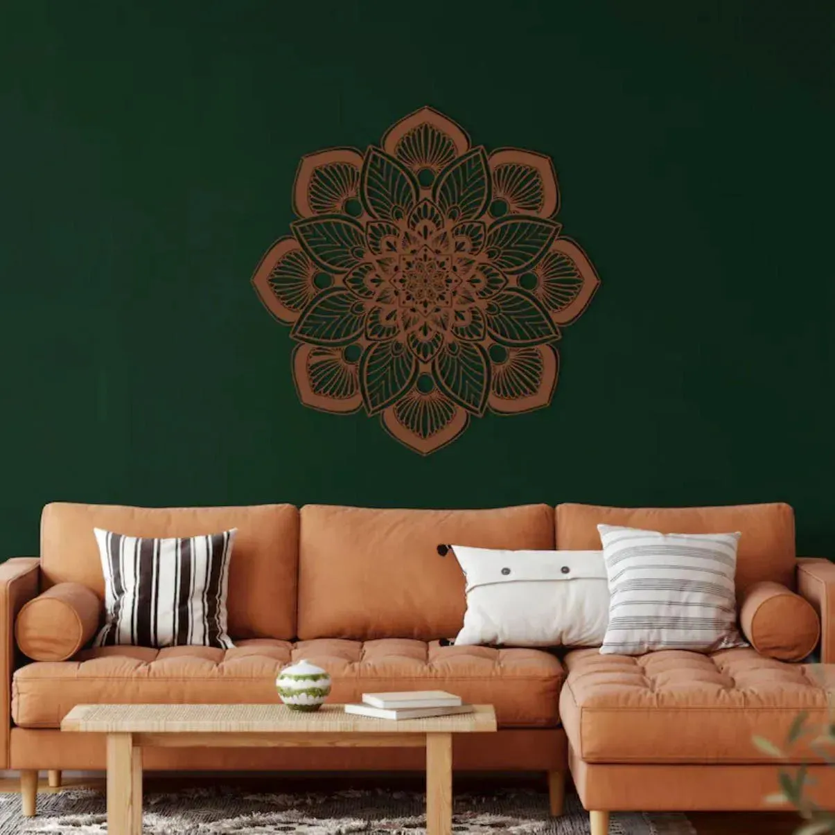 Mandala Flower Metal Wall Art