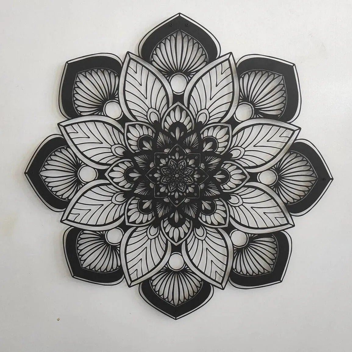 Mandala Flower Metal Wall Art