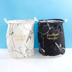 Marble series large fabric storage basket