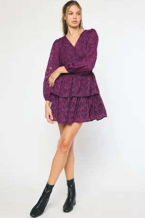Marly Floral Violet Dress FINAL SALE