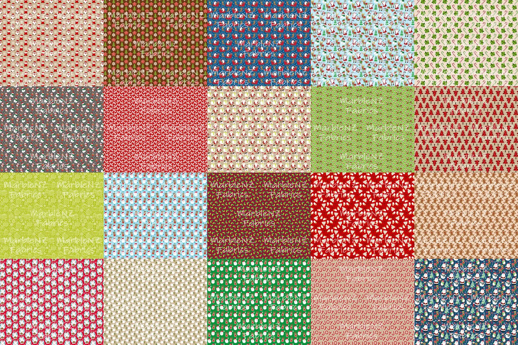 Mask Panel Set 7 Christmas- Woven