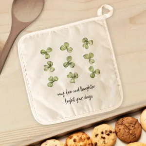 May Love and Laughter - St. Patrick's Day Cotton Pot Holder