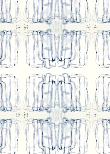 Me   You Indigo Fabric