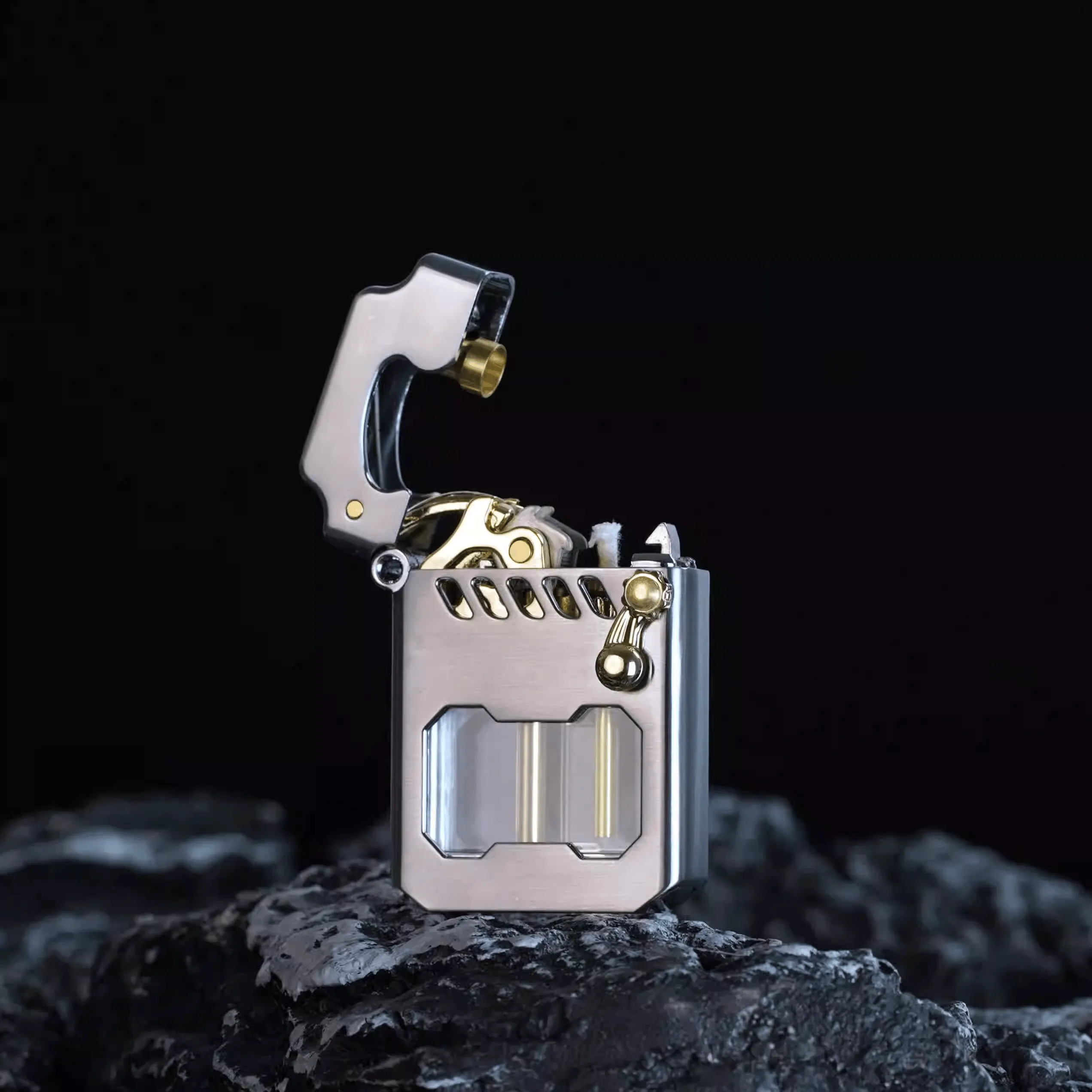 💖Mecha Metal Rocker Lighter