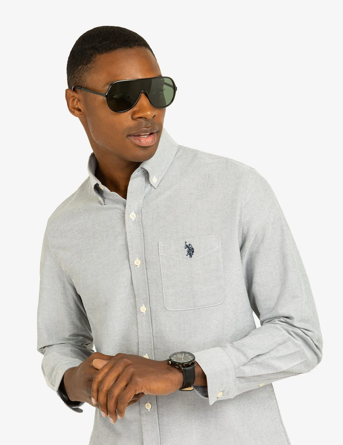 MEN'S POLARIZED MODERN AVIATOR PILOT SUNGLASSES