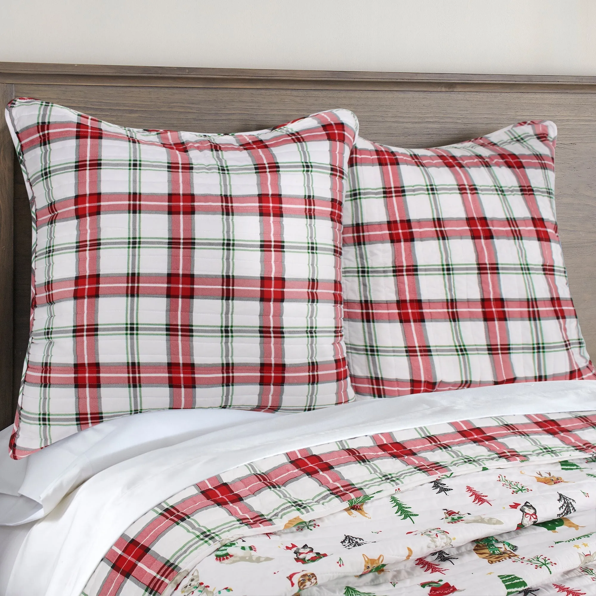 Meowy Christmas Euro Sham Set of 2