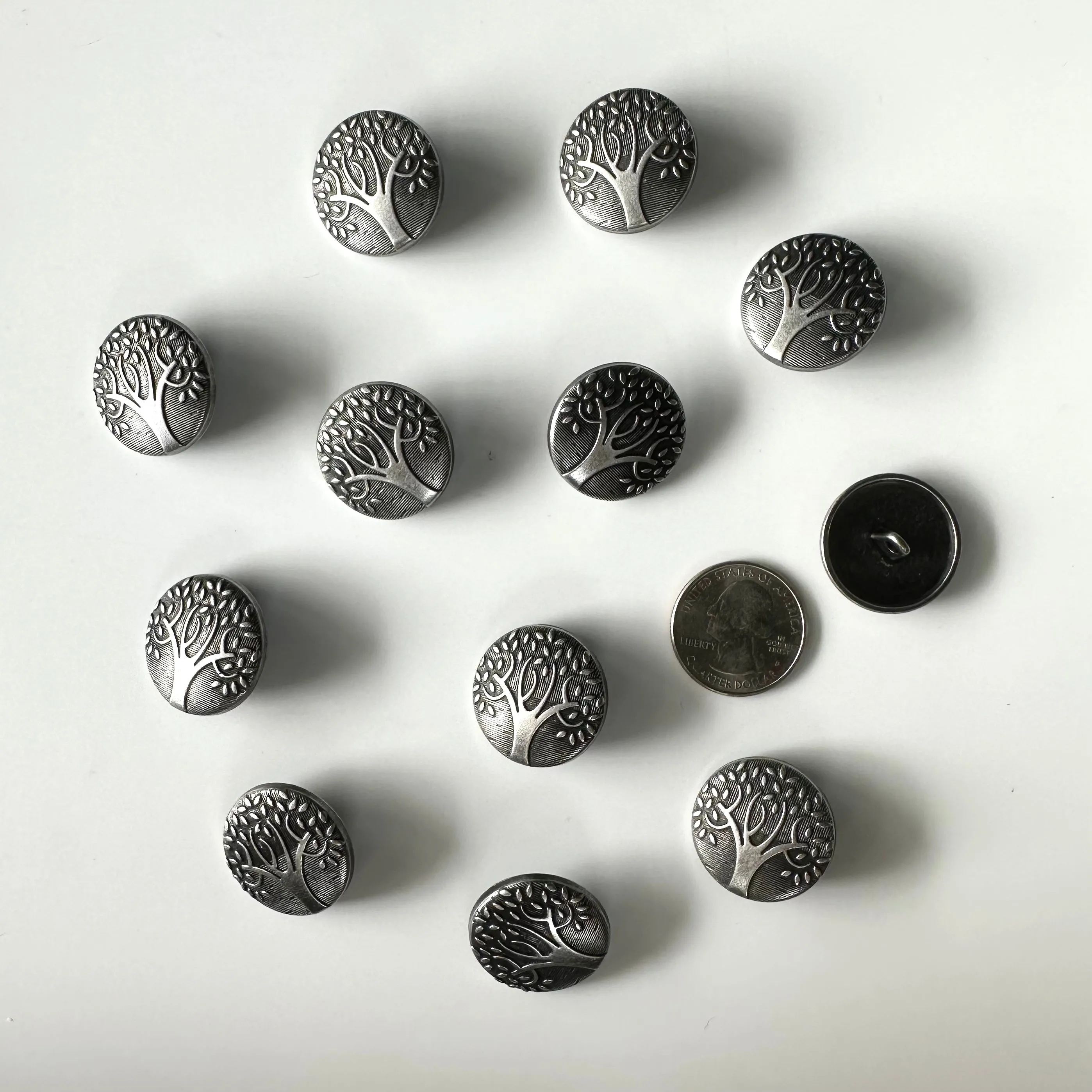 Metal Buttons over 7/8 inch