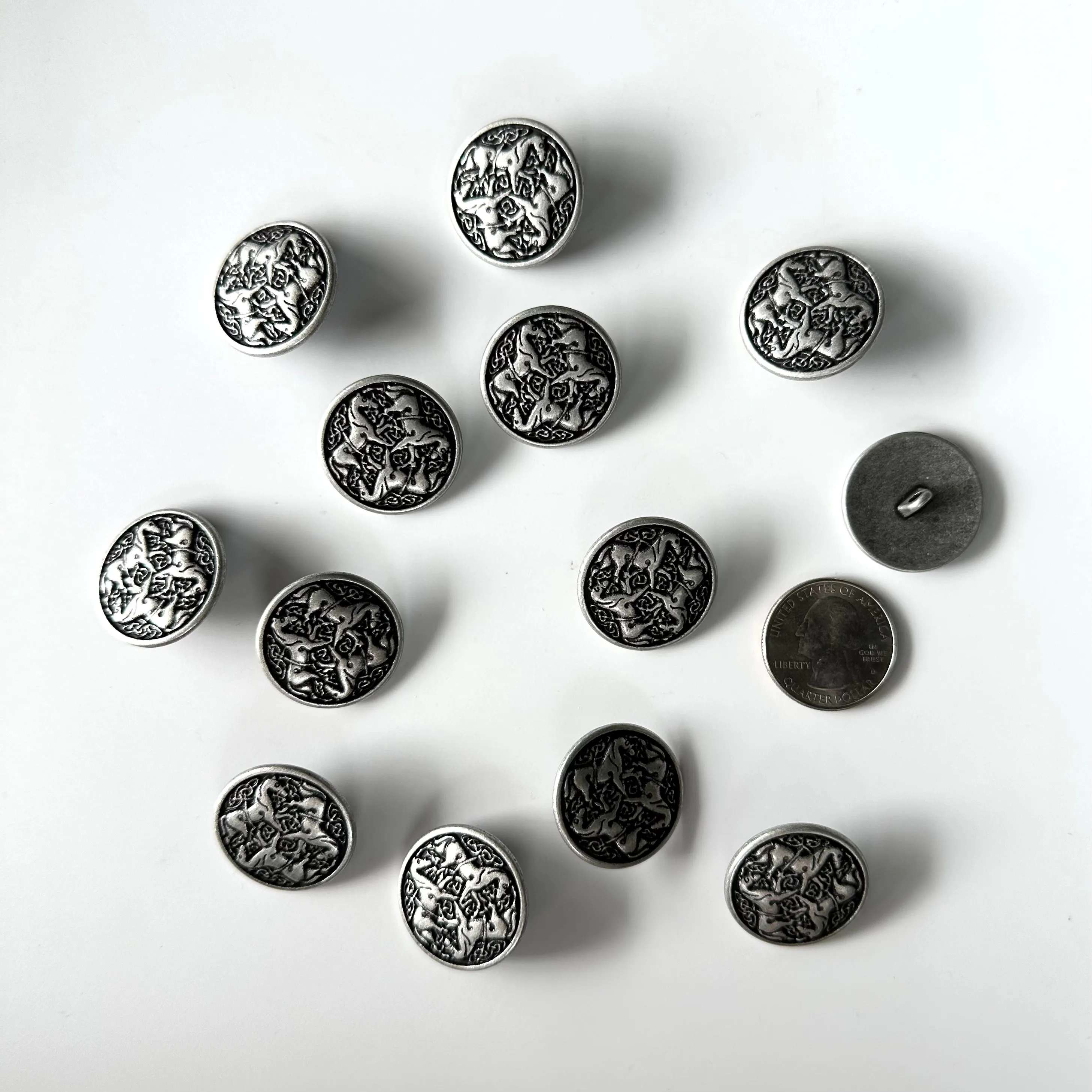 Metal Buttons over 7/8 inch