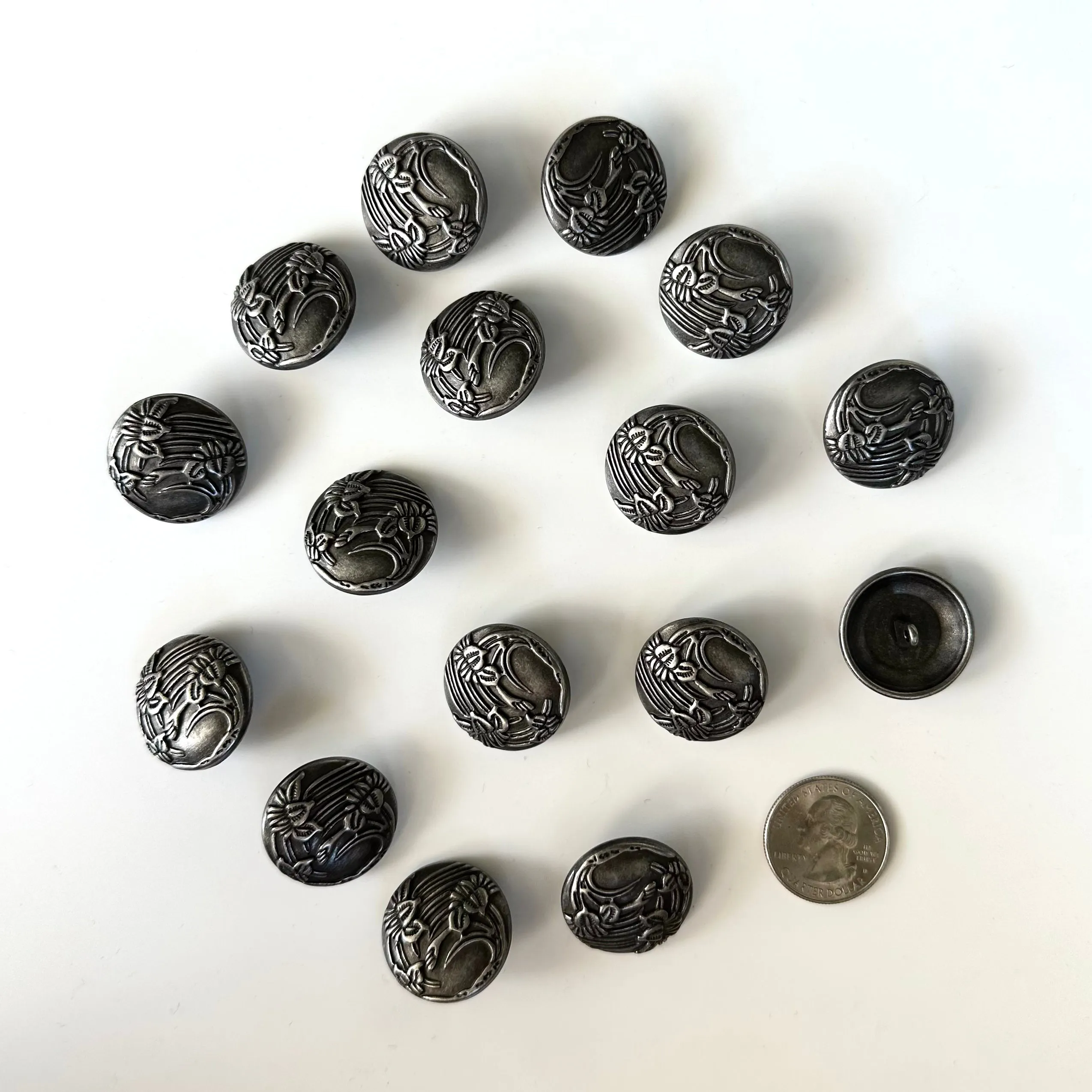 Metal Buttons over 7/8 inch